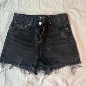 Black Jean Shorts